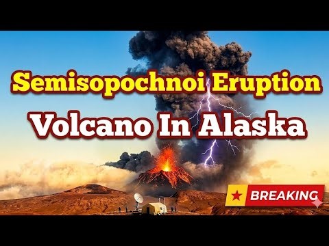 Semisopochnoi Eruption: A Volcano In Alaska, Aleutian Islands, USA, Indo-Pacific Ring Of Fire