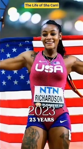 The Life of Sha Carri Richardson #ShaCarriRichardson #TrackAndField #shorts