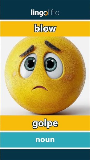 🇬🇧🇪🇸 blow - golpe : learn English : aprendamos inglés : vocabulary builder