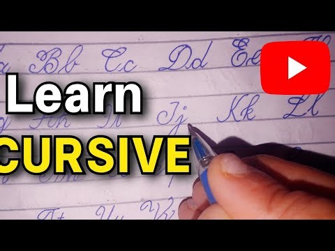 How to Write Cursive A–Z | Beautiful Handwriting for Beginners |ABCD