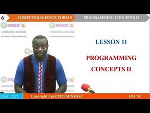 IP-INFO Computer Science Form 5 Lesson 11 PROGRAMMING CONCEPTS II Pascal Program Structure :Basic...
