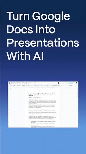 Turn Google Docs into Stunning Presentations with AI!