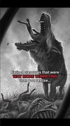 These extinct creatures were WAY MORE TERRIFYING than you realize 💀 #prehistoric #dinosaur