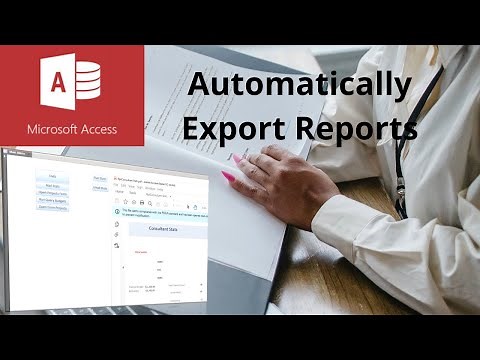 Automatically export reports in Microsoft Access