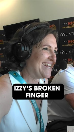 Triple M Cricket on Instagram: "Izzy's sporting a new accessory for the Adelaide Test 😩☝️"