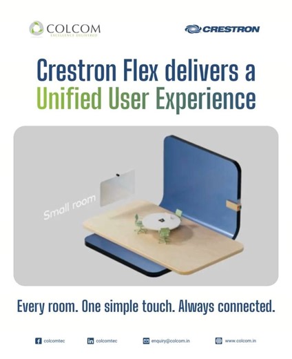 One experience. Every room. Crestron Flex delivers a consistent, intuitive, and reliable user experience, whether it’s a small meeting room or a global boardroom. Simple to use. Powerful by design. #CrestronFlex #UnifiedExperience #SmartMeetingRooms #AVUX #CollaborationTechnology #COLCOM | 헖헢헟헖헢헠- 헖헼헹헹헮헯헼헿헮혁헶헼헻 헮헻헱 헖헼헺헺혂헻헶헰헮혁헶헼헻 헧헲헰헵헻헼헹헼헴헶헲혀 헣혃혁 헟혁헱 | Facebook