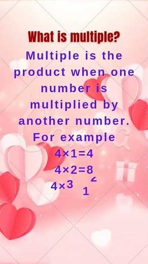 Basic Mathematics//Definition of Multiple
