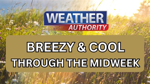 Tracking nice and cool weather for now before a big warm-up moves in