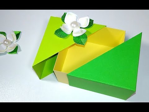 Unique DIY gift box with lid. ANY SIZE you want. EASY tutorial Easter gift box.