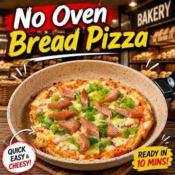 No Oven Bread Pizza Recipe | Quick & Easy Evening Snack #pizza #easyrecipes #recipe