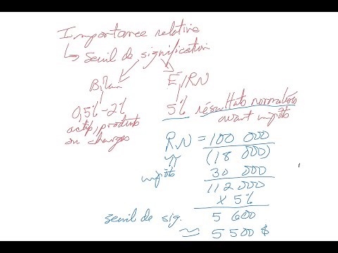 Le seuil de signification dans une mission d'audit