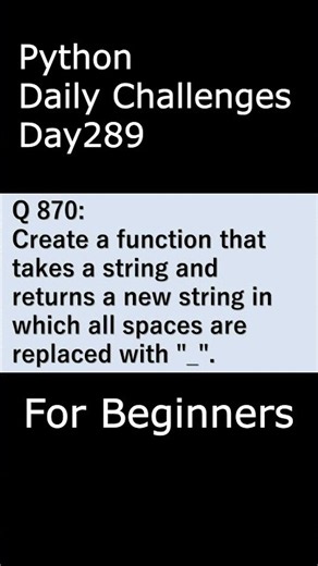 Python Daily Challenges Day291 For Beginners #programming #python #beginnersstitch