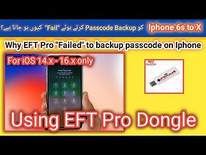 EFT Pro dongle backup passcode "Failed" | Fix error passcode ios 15 on EFT Pro | 2023