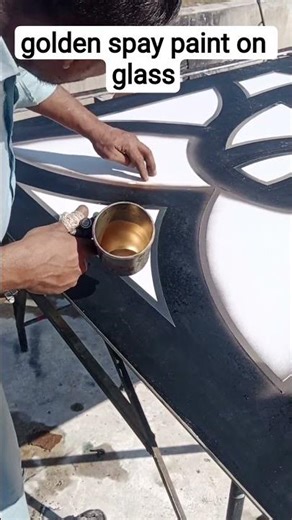 “Textured Gold Finish 😍”#glassart #interiordesign #oddlysatisfying #asmr