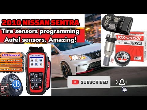 How to program Autel-MX tire sensors on a 2010 Nissan Sentra.