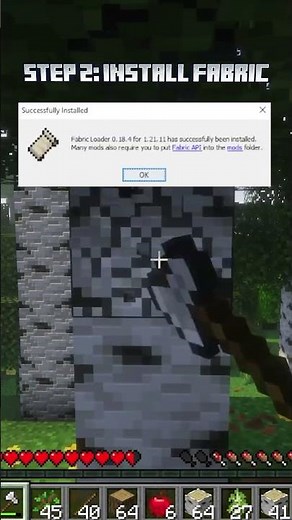 Install FallingTree Mod in Minecraft 1.21.11 Fast