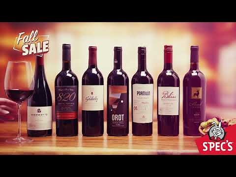 Spec's Fall Sale | Save up to 20% on Wines, Spirits, and Beer! Thru 10/31