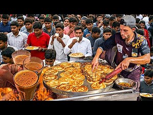 AUTHENTIC STREET STYLE LACHHA PARATHA | EGG ANDA & PARATHA WITH MALAI CHAI | STREET FOOD PAKISTAN