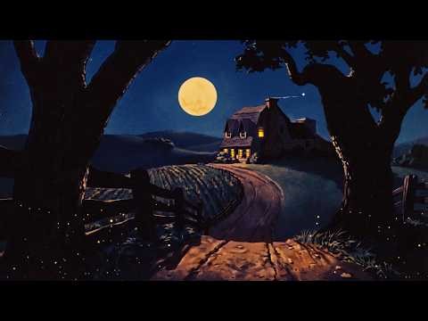 a nostalgic night in the 1950s | vintage oldies playing in another room (w/ cricket asmr)