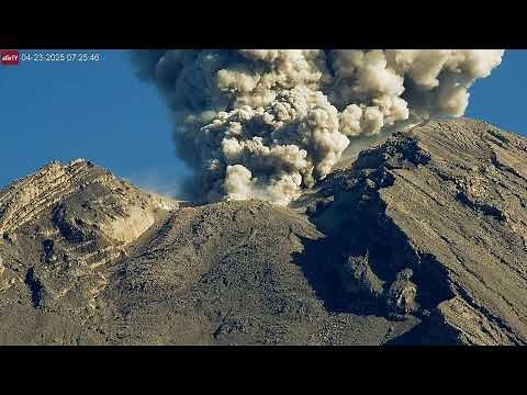 Apr 23, 2025: Large Eruption at Semeru Volcano, Indonesia