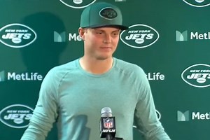 Zach Wilson throws four interceptions, gets asked if he's 'seeing ghosts,' already looks dead inside