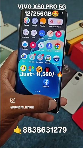 💥 Vivo X60 Pro 5G at Just ₹11,500! 😍 #vivox60pro #5Gphone #budgetdeal #mobileoffers #murugan_traders
