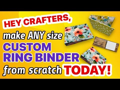 STOP BUYING BINDERS! Make Your Own Ring Binders From Scratch! SUPER SIMPLE & LOW COST!