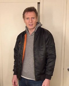 Liam Neeson in Pine Outfitters. #LiveFashionFinder | Live with Kelly and Mark