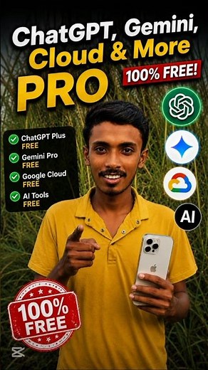 🚀 Use ChatGPT, Gemini, Google Cloud & More PRO Features for FREE! 🔥