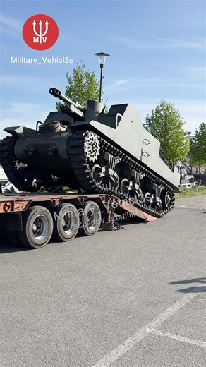 Sexton Self-Propelled Gun Loaded for Transport 🔥 #military #ww2 #war #wot #army #engine #driving