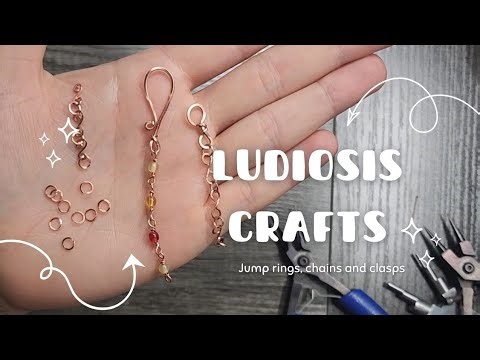 Jump rings, chains and claps. Wire wrap tutorial all about wire findings.
