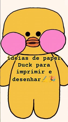 Paper Duck ideas to print or draw! #paperduck #cute #shorts #bonecasgabi