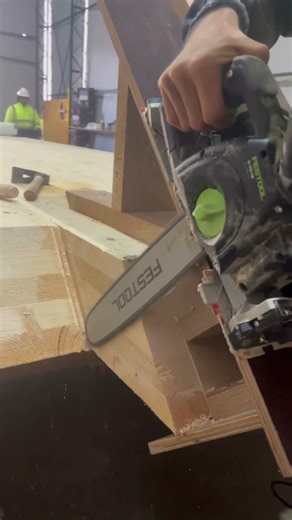 This is how CLT panels are made. Precision. Speed. Engineering. #CLT #MassTimber #TimberEngineering