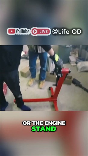 Engine Hoist Magic: Prep for Disassembly & Rebuild! #shorts