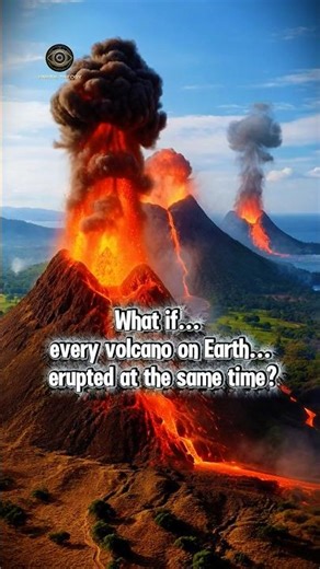 What If Every Volcano Erupted at Once? 🌋#shorts #Volcano #UnveilTheory