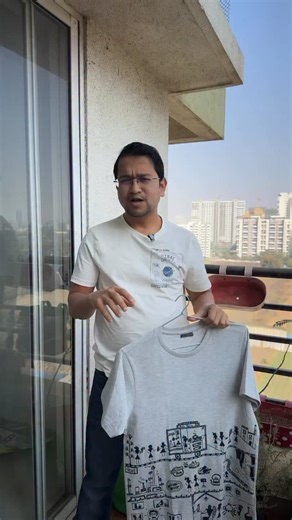 Wearing My Life Story! Bhilai to Pune in Bastar Art Style 🎨✨ I Found an Artist Who Painted My Entire Journey on a T-Shirt! 🖌️❤️ I recently came across a reel of a girl selling hand-painted art on the streets of Bangalore. The moment I saw the design, I recognized it immediately—it was the beautiful Tribal Bastar Art from my hometown, Bhilai (Chhattisgarh). I reached out to the artist, @_chinhhari_ , and asked her to design something personal for me. Since I struggle with standard sizes, I sent