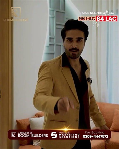 Roomi Enclave - Luxury Apartments in Rs. 84 Lac Only.