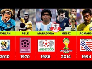 El MEJOR JUGADOR de CADA MUNDIAL ⭐ FIFA World Cup - Los MEJORES en TODOS los MUNDIALES (1930 - 2022)