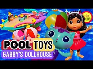 GABBY & MERCAT Floatin' Figures POOL Doll TOYS Play 🍓🥛🏖😻 Gabby's Dollhouse Pretend Musical Story