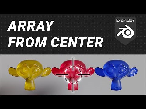 Array from Center with Geometry Nodes — Blender Tutorial