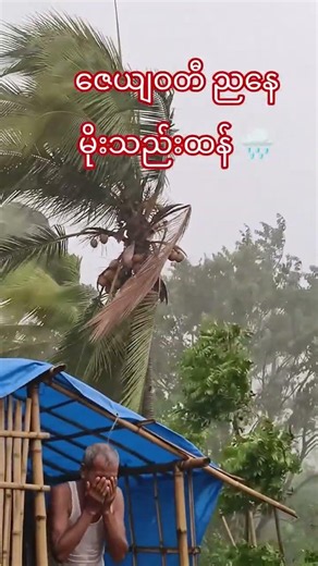 Nature’s Anger – Powerful Rainstorm & Dark Skies ⛈️ #nature #zeyawaddy #travel #silverpagoda