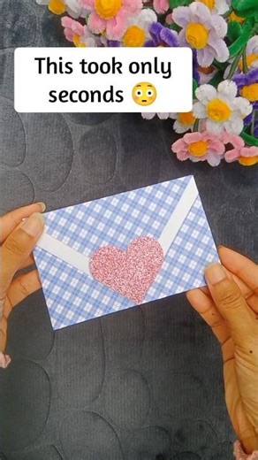Fast & Cute Paper Envelope 💌 No Tools 😍 #shorts