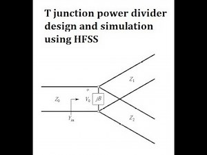 T junction power divider design | simulation using HFSS| 3dB power divider
