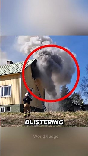 Why Do Firefighters Spray Water AWAY From Fires? #facts #reels
