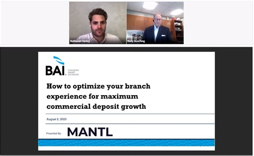 BAI Webinar: How to optimize your branch experience for maximum commercial deposit growth 8.2.23