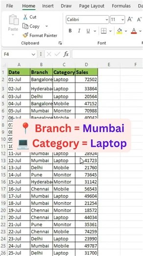 📊 Excel Practical #21 | COUNTIFS with Multiple Criteria ⚡