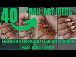 40 Stunning 3D Fall Leaf Nail Art Ideas | Autumn Nail Inspo & Leopard Print Designs 2025