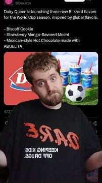 Dairy Queen is launching three new Blizzard flavors for the World Cup season