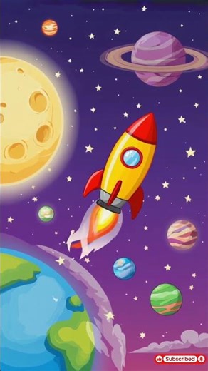 zoom zoom rocket #cartoon #4k #space #rhymes #funny #ai #rocket #kidsvideo