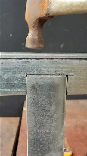 Brilliant trick for thin metal fabrication without welding #welding #welder #metalwork #fabrication